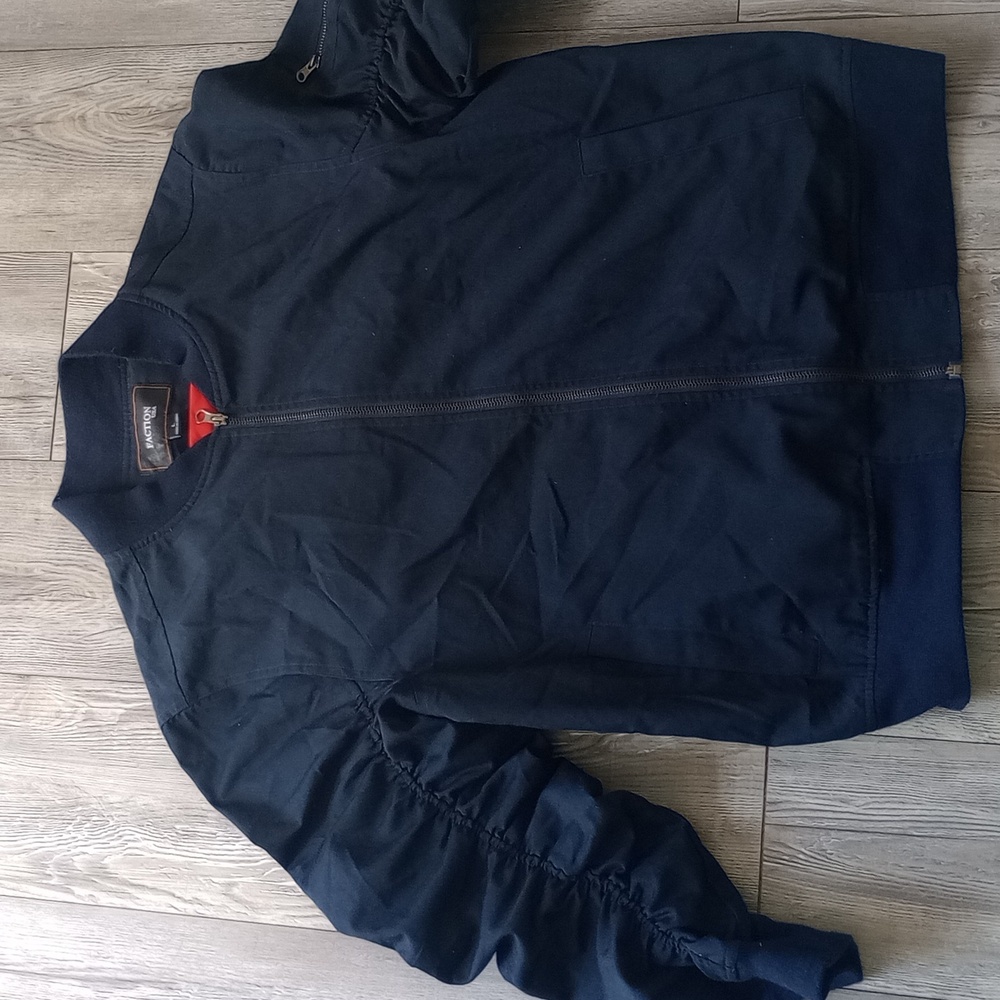 Navy Blue Bomber Jacket